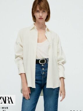 Zara Corduroy Button Down NWT